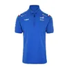 Polos para hombre Alpine Alonso 2022 F1 Racing Team Motorsport Outdoor Secado rápido Sports Riding Polo Lapel Shirt Fanáticos del automóvil Azul Blanco No se desvanece DXL3