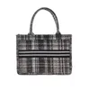 90% Off To Shop Online Discounts autumn winter version high-capacity lattice handbag fashion texture art Tote Bag