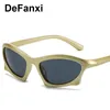 Sunglasses Designer Bat Rectangle Unisex Gothic Gold Silver Fashionable Women Men 2000'S ShadesSunglassesSunglasses356Z