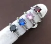 L'ibrido dell'anello di cristallo di zircone variopinto modella molti stile 100pcs/lot della miscela dei gioielli di modo della signora/ragazza