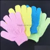 Bath Brushes Sponges Scrubbers Bathroom Accessories Home Garden Tool Mti Colors Gloves Exfoliating Wash Skin Dhnsh