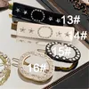 Scintillant Diamant Designer Pinces À Cheveux Interlocking Lettres Strass Barrettes Filles Cristal Transparent Acrylique Épingles À Cheveux En Gros