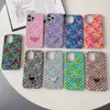Obudowy telefonu komórkowego Projektant modny Połączenia telefonów komórkowych dla 13 mini pro max x xr xs 7 8 plus iPhone 12 colorful tkaninowy wzór l0f1