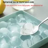 볼 아이스 큐브 제조업체 부엌 플라스틱 둥근 금형 아이스 트레이 홈 바 파티 사용 DIY 아이스크림 곰팡이