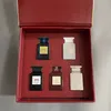 مجموعة العطور الكلاسيكية 7.5 مل × 5/4 عطر رائع روز العود البيضاء من جلد الغزال اللافندر الكرز الخوخ عطر مربع هدايا دائمة التوصيل المجاني