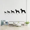 Targa da parete in metallo con cane Schnauzer gigante | Decorazione da parete con sagoma di cane | Arredamento per interni