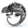 Pins Brooches Muylinda Enamel Animal Lizard With Gems Gold Metal Chameleon Brooch Coat Pin Fashion Jewelry Accessories Ornaments Kirk22