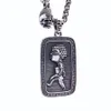 New Trendy Handsome Cool Boy Brother Pendant Titanium Steel Necklace Male Hip-Hop Personality Fashion Wild Sweater Chain Gift