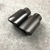 1 PC Car Exhaust Pipes Muffler Nozzles Universal Rear Tips For Akrapovic Carbon Flanged Tail Tip Single Outlet Exhaust Pipe