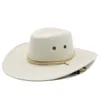 Chapéu de jazz cowboy top masculino fedora chapéu homens homens largo boné mulher homem homem outono chaps acessórios de moda