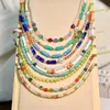 Handmade Pendants Beaded Stone Necklace Chains for Women Gift DIY