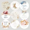 Personalized wedding pampas reed labels custom birthday baptism seal stickers party decoration supplies 220613