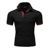 Polo da uomo Tennis Dot Grafica Taglie forti Stampa Manica corta Magliette giornaliere Basic Streetwear Colletto da golf Business 220504