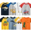 Giyim Setleri 2-8T Toddler Çocuk Bebek Kız Kız Kıyafetleri Yaz Pamuklu Tişört Kısa Kollu Graffiti Baskı Tshirt Çocuklar En İyi Bebek Outfitcl