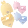 Cute Kids Newborn Hat Cap with Bibs Candy Solid Colors Boys Girls Baby Beanies Hats Cotton Born Bib Toddler Infant Caps 453 E3