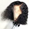 Brazilian Human Deep Wave Hair 10A Grade Lace Front Wig Bleached Knots With Baby Hair