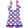 Luksusowe body drukowane kostium kąpielowe Tekstylne letnie wyściełane stroje kąpielowe najnowsze designerskie dziewczęta odzież do pływania 3271849