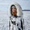 BOSIDENG new women's hooded real fur collar long down jacket winter goose down jacket winter thicken warm outdoor B90142042 201019