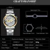 Wristwatches Top Forsining Double Side Transparent Tourbillion Silver Steel Mechanical Steampunk Creative Automatic Watch