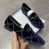 Men Women Loafers Fur Mules Slipper Full Leather Suede Designer Shoes Double Metal Chain Trainers Slip-on Casual shoe With Box NO14