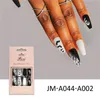 30pcs/set unhas falsas banda de bal￩ de comprimento m￩dio conjunto de halloween vampire chame patch reutil