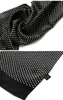 Men's 100% Silk Scarf Neckerchief Double Layer Silk Cravat Silky Elegant