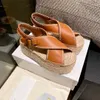 Platform Sandal Cross Braided Straps Roman Sandals Buckle Ankle Straps Decorative Designer Shoes