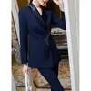 Kvinnors tv￥bitar byxor Internet Celebrity Autumn Korean Style Slim-Fit White Sacka Jacket Women's British Design Sense Nisch Suitwomen's