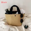 Axelväskor Sommarhandgjorda Kvinnor Strand Vävning Ladies Straw Bag Wrapped Rattan Kintted Topphandtag Handväskor Travel Totes