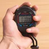 Classic Timers Waterproof Digital Professional Handheld LCD Sports Stoppwatch Timer Stop Watch With String for Sports
