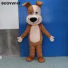 Mascot boneca traje clássico peludo cão mascote traje de halloween festa de aniversário desenho animado vestido vestido fantasia para trajes adultos purim