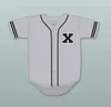 Xflsp GlaMitNess MALCOLM X Maillots de Baseball Maillots de Baseball BLM Blanc Gris Noir Mode personnalisée