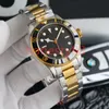 Montre De Luxe orologi orologio da uomo Automatico meccanico 41mm cinturino in acciaio inossidabile fibbia pieghevole ceramica rotante quadrante dorato fabbrica di orologi luminosi impermeabili