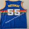 NCAA 1996 97 Georgetown Hoyas University Men skjortor Bästa kvalitet broderi 3 Allen Iverson sydd Vintage 55 Dikembe Mutombo J Jerseys