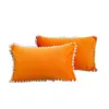 Cushion/Decorative Pillow Decoration Fluffy Couch Pillows Retro Cushion Cover For Living Room Car Solid Color Home Decor Case