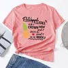 T-shirt Femme Be A Pineapple Tee Stand Tall Femme T-shirts à manches courtes Tops d'été pour femmes Coton T-shirts graphiques Femme Harajuku Chemise W220408