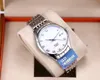 Relógio mecânico de 41 mm de relógio de prata de prata desenho exclusivo 8500 Operação de enrolamento automático de alta qualidade pode ser profundamente à prova d'água relógio