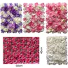 Decorative Flowers & Wreaths Artificial Wall Panels 40 X 60cm Flower Mat Silk Rose For Backdrop Wedding DecorationDecorative