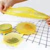 Universal Silicone Suction Lid 6PCS Easy Vacuum Seal Stretch Sealer Bowl Can Pan Pot Caps Cover Kitchen Cookware Accessories C0810X6