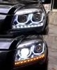 Auto Tuning-strålkastare för Kia Sportage 2007-2013 LED-lampor H7 Angel Eyes Fog Light-strålkastarenhet