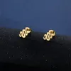 Zodiaco animale serpente collana personalità moda semplice acciaio inossidabile orecchini pendenti set gioielli catena clavicola unisex