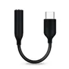 Typ-C USB-C-hane till 3,5 mm hörlurkabeladapter aux o kvinnlig jack för Samsung Note 10 20 Plus S10 S20 S21 med detaljhandelspaket5604206