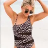 Skarva mesh Bikinis Set Conservative Leopard Neck Red Backless Swimming Equipment Swim Wear Yakuda Lokal onlinebutik Dropshipping Accepterade sexiga sport