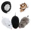 Pet Novelly Clinky Jovery Funcy Wind Up Clockwork Racing Plush Mouse Интересная игрушка для кошки переместить хвост котенок котенок шума
