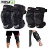 WOSAWE Adjustable Straps Sports Knee Elbow Pads Protector Cycling Motorcycle Ski Snowboard Bike Volleyball Brace Support 220620