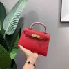 Designer 2022 Moda Ke11ys Bolsas de luxo Hemes Bolsa de couro mini segundo padrão de palmeira Cross 2022 Moda Um ombro One ombro