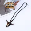 Tête de vache colliers Art animal tête pendentif mode bijoux collier pour femmes hommes décor à la maison cadeau