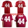 Película Jersey 1995 Forrest Gump 44 Tom Hanks Red Alabama Football Jersey Ropa deportiva Cosida Tamaño S-6XL