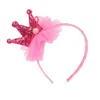 Hair Accessories Kids Crown Flower Headbands Pink Princess Sequin Bowknot Hairband Child Po Props Band Infant Girl AccessoriesHair