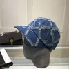 Berretti in denim firmati Berretto da baseball di alta qualità strappato neutro Marchio Cappello da pescatore all match adatto per ombreggiatura Sport Street 3 St2492367